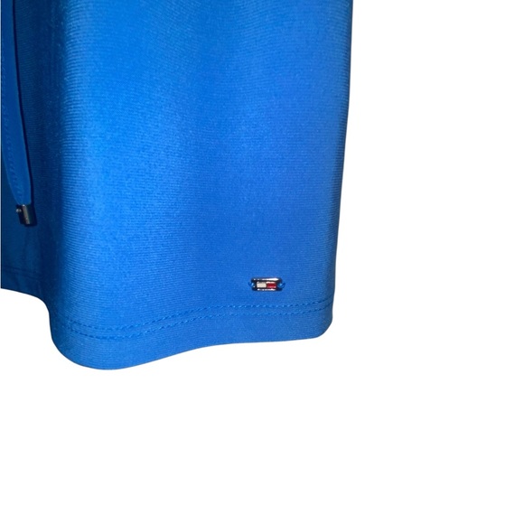 Tommy Hilfiger Blue Ruffled sleeveless tie front collar Top - Picture 7 of 9